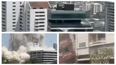Gempa Hebat 7,7 SR di Myanmar Runtuhkan Gedung-gedung di Thailand