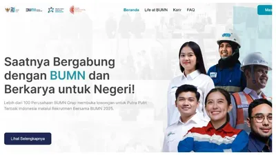 Tahapan dan Jadwal Pendaftaran Rekrutmen Bersama BUMN 2025 Sesuai Masing-masing Jalur: Reguler, Disabilitas dan Putra/ Putri Papua Berbeda