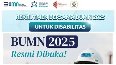 PANDUAN Langkah Pendaftaran Rekrutmen Bersama BUMN 2025 untuk Jalur Disabilitas, Simak di Sini!