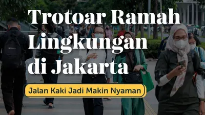 Pemprov DKI Jakarta sebut trotoar sudah miliki fasilitas ramah lingkungan, warganet nyinyir