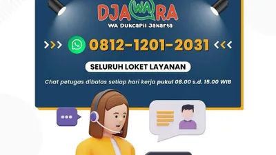 Tinggal Chat WhatsApp Aja! DJAWARA Jawab Semua Pertanyaan Dukcapil Jakarta dengan Cepat