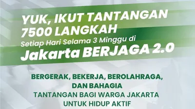 Jakarta BERJAGA 2.0 merupakan program kesehatan masyarakat yang diluncurkan oleh Dinas Kesehatan DKI Jakarta dengan konsep yang sangat menarik dan mudah diikuti.