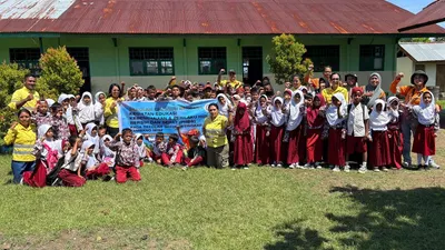 Haji Robert Nitiyudo Wachjo, kembali melaksanakan kegiatan edukasi tentang Perilaku Hidup Bersih dan Sehat (PHBS) serta mitigasi bencana.