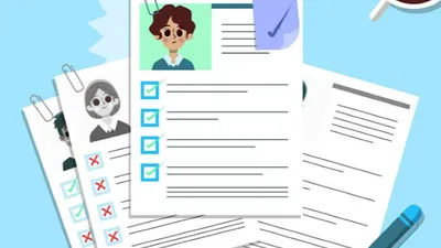Ilustrasi Curriculum Vitae (CV).