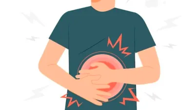 Illustrasi lapar dan haus sedang puasa.