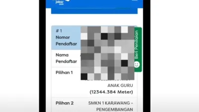 Begini Tutorial Mengecek Hasil Sementara di SPMB Jabar 2025,