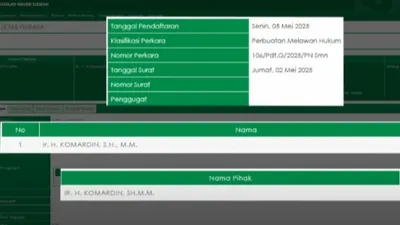 Seiring berlanjutnya polemik ijazah Presiden Joko Widodo (Jokowi), kini babak baru muncul dengan dilayangkannya gugatan perdata terhadap Universitas Gadjah Mada (UGM) dan sejumlah pejabat kampus terkait proses pengesahan ijazah Jokowi semasa kuliah di Fakultas Kehutanan.
