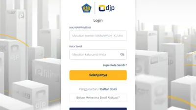 Illustrasi.  Laman DJP online cara memulihkan akun 