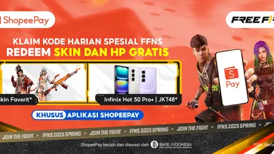 Klaim Kode Redeem FF dan Top Up Diamond di Event FFNS 2025 Spring