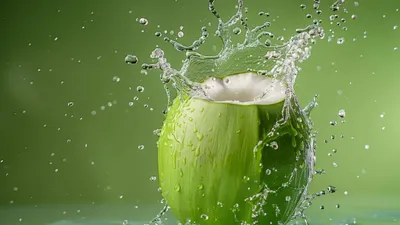 Ilustrasi air kelapa.