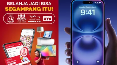 Ilustrasi beli iPhone secara kredit.
