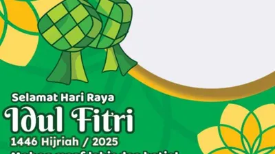 Sebagai cara merayakan kemenangan setelah sebulan penuh berpuasa, umat Islam juga meramaikan dengan Twibbon Idul Fitri 2025.
