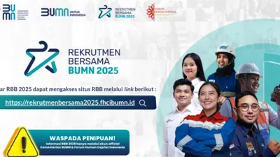 Bukan Cuma D3 dan S1, Inilah Daftar Lowongan Rekrutmen Bersama BUMN 2025 untuk Lulusan SMA dan SMK
