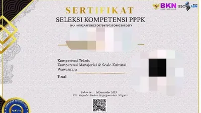 Sertifikat Seleksi Kompetensi PPPK