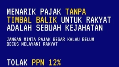 Pemberlakuan kenaikan tarif PPN 12 persen ini menurut publik adalah sebuah kejahatan yang dilakukan oleh pemerintah.