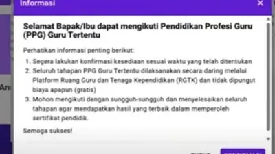 Pengumuman resmi pemanggilan peserta Pendidikan Profesi Guru (PPG) Guru Tertentu 2025 telah dimulai sejak 8 Mei 2025