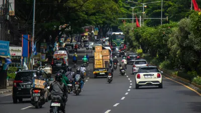 Ilustrasi arus mudik Lebaran 2025.