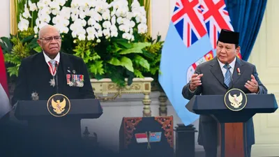 Presiden Prabowo Subianto memberikan dana hibah senilai 6 juta dolar AS atau setara Rp100 miliar kepada Pemerintah Fiji.