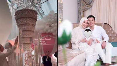 Rayakan ulang tahun di Indonesia, kue unik Syahrini jadi sorotan. 