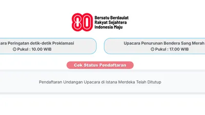 Berminat Ikut Upacara Perayaan Hari Kemerdekaan Indonesia ke-80 di Istana Negara? Ini Langkah dan Link Pendaftarannya
