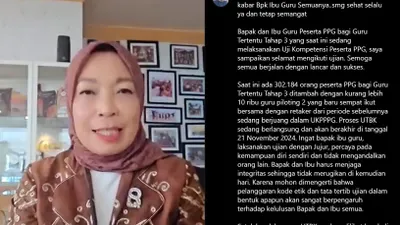 Dirjen GTK, Nunuk Suryani mengatakan untuk PPPK guru tahun 2025 harus lolos dalam PPG terlebih dahulu.