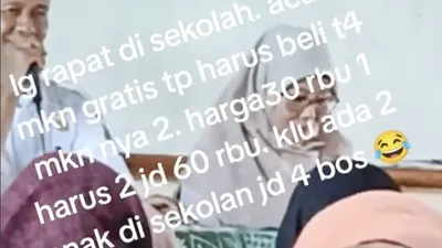 Meski disebut sebagai program makan siang gratis, masih saja ada oknum-oknum yang memanfaatkan momen tersebut.