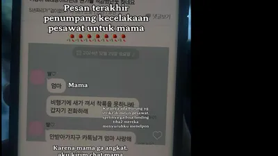Pilu! Begini Pesan Terakhir Penumpang Jeju Air di Detik-detik Sebelum Kecelakaan Pesawat Jatuh dan Meledak
