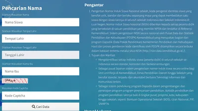 Sebelum daftar SNPMB 2025, siswa wajib mempunyai Nomor Induk Siswa Nasional (NISN) dan Nomor Pokok Sekolah Nasional (NPSN).