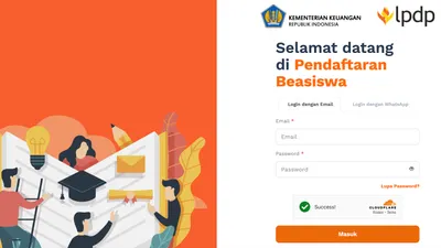 Pendaftaran beasiswa LPDP tahun 2025 resmi dibuka.