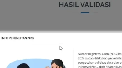 Penerbitan Nomor Registrasi Guru (NRG) untuk lulusan Pendidikan Profesi Guru (PPG) tahun 2024 siap diterbitkan.