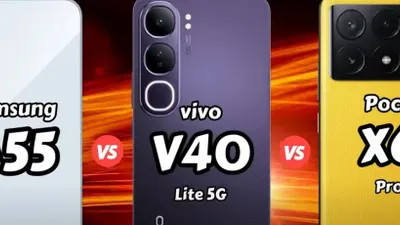 Perbandingan Samsung Galaxy A55, Vivo V40 Lite 5G, dan Poco X6 Pro menunjukkan karakteristik dan keunggulan masing-masing perangkat.