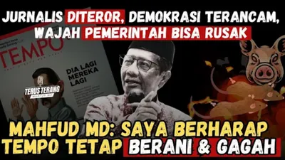 Menurut Mahfud MD, kiriman paket berisi kepala babi tanpa telinga serta tikus tanpa kepala merupakan bentuk teror.