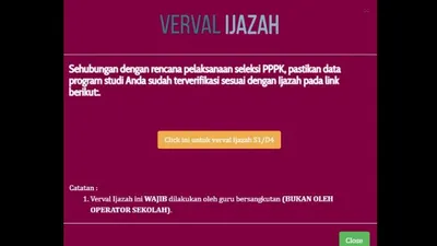 Ilustrasi proses verifikasi ijazah di Dapodik yang berhasil setelah menerapkan tips yang dijelaskan.