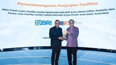 BRI Kucurkan Kredit Rp500 Miliar ke IIF untuk Dukung Infrastruktur Nasional