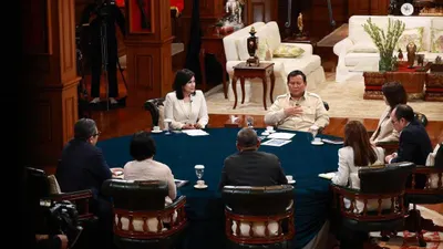 Prabowo Subianto Bahas Soal RUU Polri dengan Tujuh Pemred Media Berita