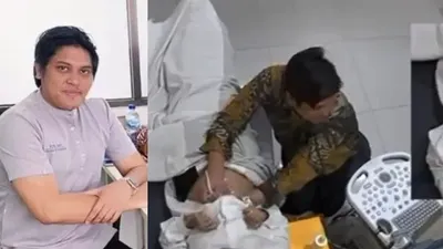 Rekaman CCTV yang beredar menunjukkan dokter tersebut sedang melakukan pemeriksaan ultrasonografi (USG) kepada seorang pasien wanita.
