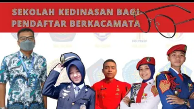 Selain persyaratan tinggi badan, ketahanan fisik, dan nilai akademik, kebanyakan sekolah kedinasan menerapkan aturan tidak berkacamata.