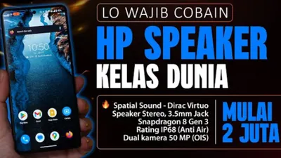 Ilustrasi. Smartphone atau HP dengan kualitas audio dan speaker terbaik