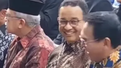 Potret kemesraan Anies-Ahok di acara JakAsa