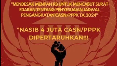 Bentuk penolakan terhadap kebijakan penundaan pengangkatan&nbsp;CPNS