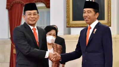 Potret Johanis Tanak bersama Jokowi 