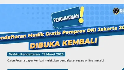 War Tiket Mudik Gratis Ronde Kedua Pemprov Jakarta Dibuka Besok! Peluang Idul Fitri di Kampung Halaman Kembali Datang