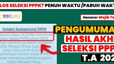 Pengumuman Resmi Seleksi Kompetensi PPPK Tahap I