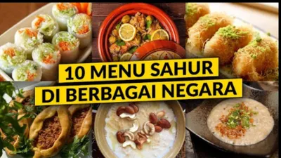 Setiap negara memiliki hidangan khas sahur yang mencerminkan tradisi dan budaya lokal, untuk menjalani puasa dengan penuh semangat.
