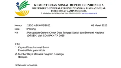 Perubahan penting dalam penetapan KPM bansos tahap II adalah penggunaan Data Tunggal Sosial Ekonomi Nasional atau DTSEN sebagai acuan.