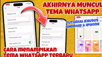 Tema Bawaan Chat Sekarang Bisa Diatur sesuai Keinginan, Inilah Fitur Terbaru Aplikasi WhatsApp yang Jarang Digunakan