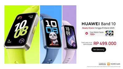 Huawei baru-baru ini resmi meluncurkan smartband terbarunya di Indonesia, Huawei Band 10, dengan harga mulai dari Rp499.000.