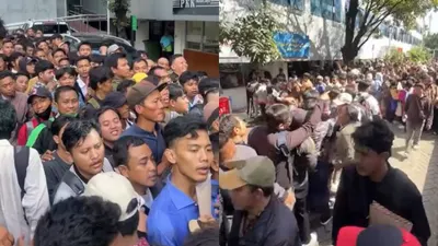 Ternyata Miskomunikasi! Ribuan Pelamar PPSU, Damkar dan PJLP Padati Balai Kota Jakarta 