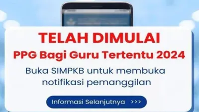 Gambar ilustrasi proses pendaftaran PPG 2024 melalui SIMPKB.