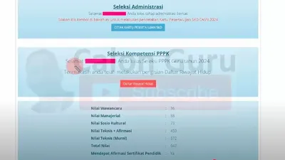 Seleksi PPPK Tahap 2 menjadi momen penting bagi ribuan peserta yang menantikan hasil perangkingan dan pengumuman kelulusan.